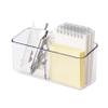 Simply Tidy Medium Clear Hanging Organizer Bin Plastic Clip-On Storage for Craft Tools & Supplies, Fits Most Rolling Carts & Uncapped Surfaces, 12 Pack view 3