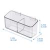 Simply Tidy Medium Clear Hanging Organizer Bin Plastic Clip-On Storage for Craft Tools & Supplies, Fits Most Rolling Carts & Uncapped Surfaces, 12 Pack view 4