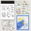 Bears Moons Stars Clear Stamps and Die Cuts Sets for Handmade Card Making Metal Cutting Dies Stencils Scrapbook Kit Embossing Supplies 2024-2025 Seals Template view 1