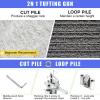 2-in-1 Carpet Tufting Gun Kit, Electric Adjustable Speed, Cut & Loop Pile, Starter Kit for Beginners, DIY Carpet Making view 4