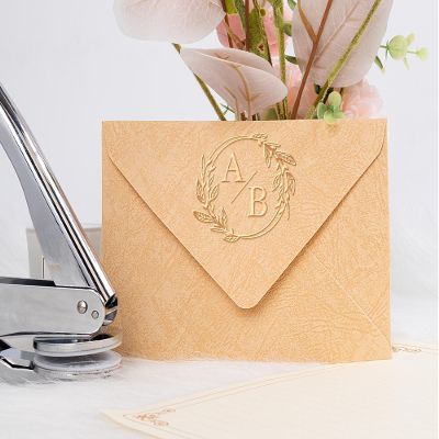Custom Wedding Embosser Stamp - Personalized Monogram Embosser, Custom Initials Embossing Seal, Invitation Embossering Stamp