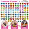 100PCS 12MM Assorted Dragon Eyes Glass Cabochon Mixed Style Doll Dragon Eyes for Clay Doll Making Sculptures Props Craft DIY Findings Jewelry Making view 3