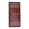 9Pcs Wood Handle Crochet Hook 3.5mm-8.0mm Ergonomic Crochet Needle for Beginner Knitting Crocheting Sweater Scarf Gloves Professional Needle view 1