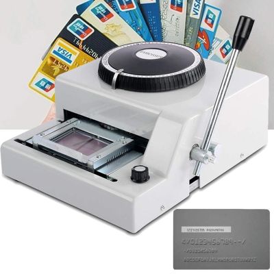 ZDJZMGZ 72 Characters Manual Embossing Machine PVC/Letter/Personalized Card Embossing Machine Code Printer