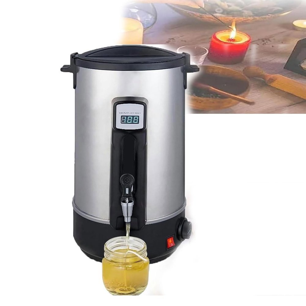 1500W Electric Wax Melting Pot, 8L Business Temperature Control Electric Digital Display with Spout, for ice Wax, Jelly Wax, Paraffin Wax