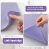 Drydiet 2 Pcs Sewing Machine Muffling Mat Pedal Sewing Mat Reduce Vibrations Noise No Slip Machine Accessories for Quilting (17'' X 36'' and 9'' X 14'',Lavender Purple) view 4
