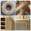Natural Spline 5/64", 9 oz Round, Ranttan Spline, Cane Webbing, Basket Weaving Supplies, Caning Material Cane Rattan Material Caning for Chairs Furniture Wicker Repair kit, 164 ft Long view 4