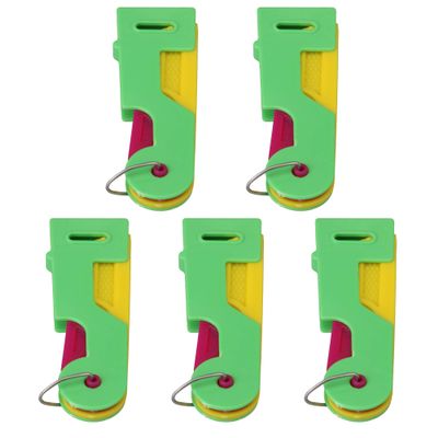 Bstinay Automatic Sewing Device Threader Easy Guide Stitching Tool Green Pack of 5