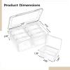 3-Piece Bead Organizer Set, Transparent Plastic Storage Box with Dividers, Ideal for Beads, Jewelry, Crafts, and Nails view 4