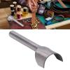 Half Round Cutter Punch Tool Steel Arc Shaped DIY Belt End Punches for Leather Craft Handwork Durable Professional Leatherworking Tools Semicircle Punch 4 Inch (40mm) view 2