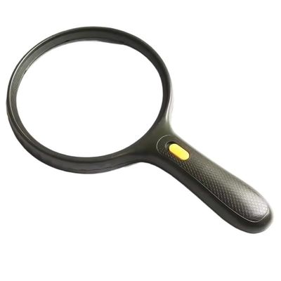 MVNOIRE Optical Magnifying Glass with LED Lights Handheld Backlit Magnifier for Reading