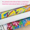 Dooxvey Counted Cross Stitch Kits for Adults 11CT Printed Cross-Stitch Patterns Cross Stitching Embroidery Kit Stamped or Counted Needlepoint Kits-Flower Butterfly 18x18 inch view 3