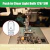 (2 PCS) Sewing Machine Push in Clear Light Bulb (12V/ 5W) fits for Brother Baby Lock Singer Elna -Replace XA2037001, XA2037051, 479001, 479001-10 view 3