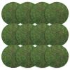 Canlierr 12 Pack Dried Moss Mats Sheets for Crafts, 10/12 Inch Round Green Preserved Moss Placemats for Wedding Party Birthday DIY Garden Plants Decor Home Table Decoration(12 Inch) view 1