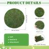 Canlierr 12 Pack Dried Moss Mats Sheets for Crafts, 10/12 Inch Round Green Preserved Moss Placemats for Wedding Party Birthday DIY Garden Plants Decor Home Table Decoration(12 Inch) view 2