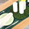 Canlierr 12 Pack Dried Moss Mats Sheets for Crafts, 10/12 Inch Round Green Preserved Moss Placemats for Wedding Party Birthday DIY Garden Plants Decor Home Table Decoration(12 Inch) view 4