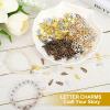 YELARXI Letter Charm A-Z Initial Alphabet Pendant Alloy Capital Charm, Fit for Jewelry Making Bracelets DIY Necklace - S (100 Pack, Bright Silver/Dark Gold) view 4