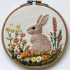 Punch Needle kit for Beginners Playful Bunny Ears Cute Bunny Embroidery Set, Punch Stitching kit for Adults, Needle Punch Kits for Adults view 1