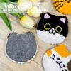 Punch Needle Coaster Kit 6 Patterns Sun Floral Tufted Rug Pads, DIY Needle Punch Coaster Kit for Adults Beginners with Adhesive Felt Yarns Embroidery Hoop Tools Instruction view 4