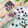 PH PandaHall 32 Sets 3D Rainbow Glitter Safety Eyes for Amigurumi Horse Eye Crochet Animal Eyes Resin Craft Eye with Washers for Teddy Bear Dog Puppets Plush Animals Crochet Halloween Decorations view 3