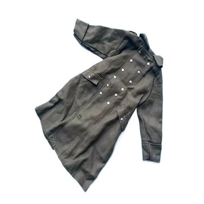 J5-2 zqn 1/6 Clothes 21st Male Soldier WWII German Army Coat for 12''Figure Body