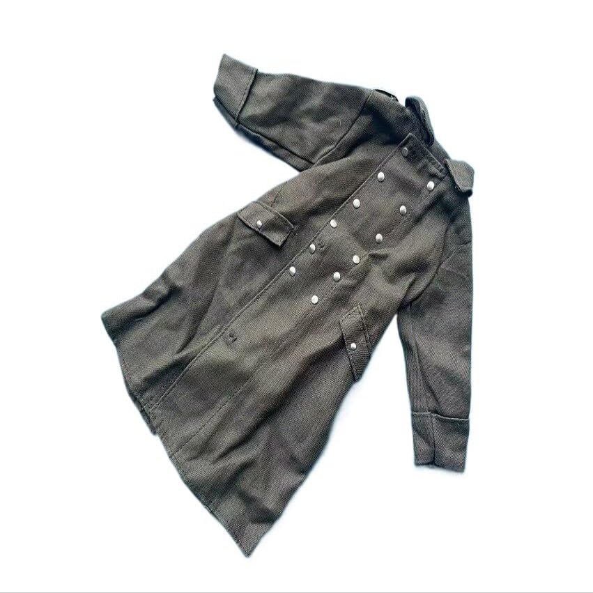 J5-2 zqn 1/6 Clothes 21st Male Soldier WWII German Army Coat for 12''Figure Body