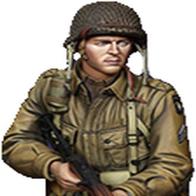 Alpine Miniatures 1/16 WW2 American 101st Airborne Division Screaming Eagles Soldier Resin Kit AM16032 (People)