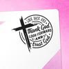 Christian Rubber Stamps for Crafts - Self-Inking Religious Scripture Craft Stamp - Inspirational Faith-Based Design Square 1-5/8" - Bible Verse Prayer Journal Scrapbooking Card Making Church Supplies view 1