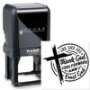 Christian Rubber Stamps for Crafts - Self-Inking Religious Scripture Craft Stamp - Inspirational Faith-Based Design Square 1-5/8" - Bible Verse Prayer Journal Scrapbooking Card Making Church Supplies view 2