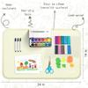 Silicone Art Mat for Crafts, 24" x 16" Painting Mat for Kids with Raised Sides to Stay Tidy, Paint Craft Mats for Clay, Resin, Slime, Jewelry-Making & Crafts Creation (White) view 4