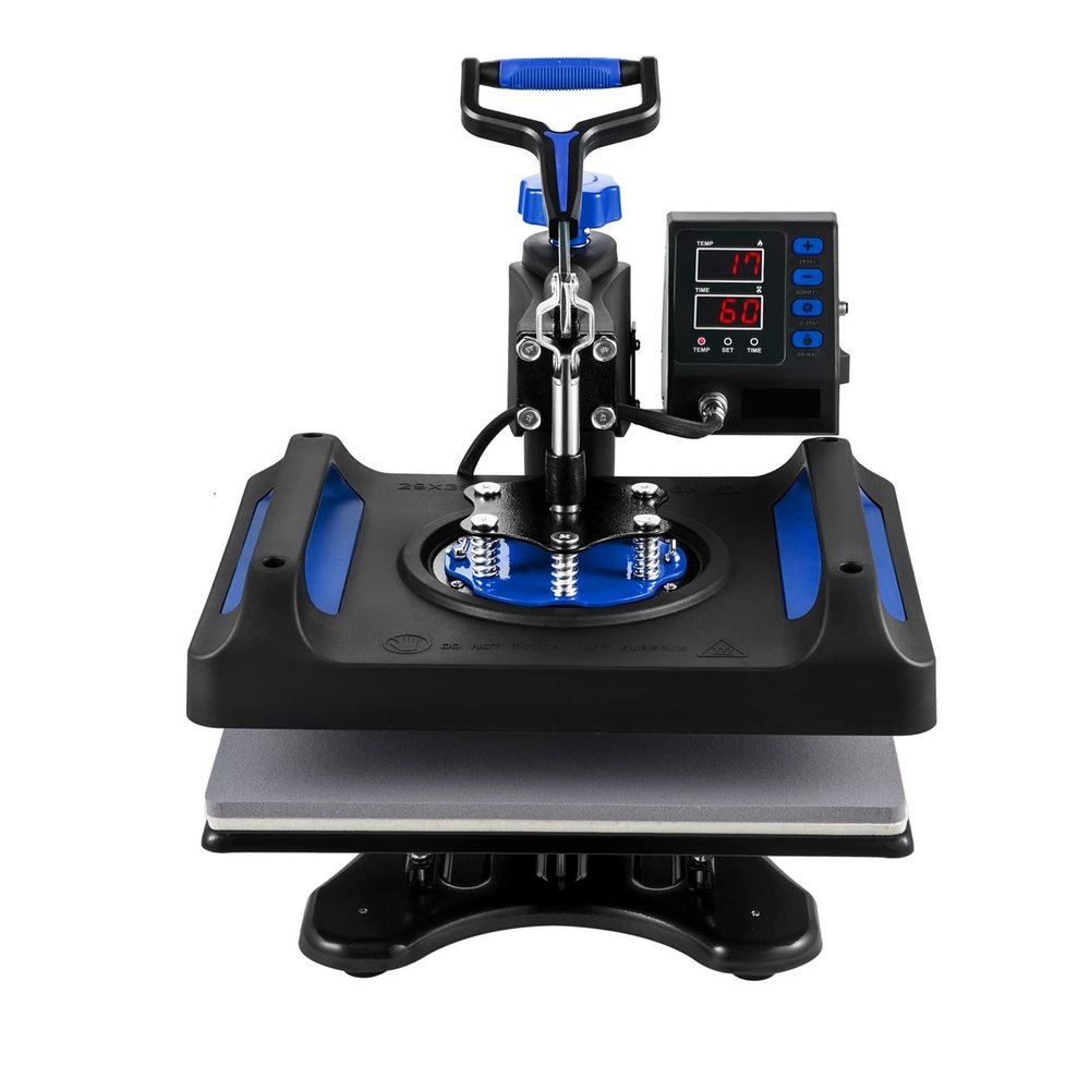Hot Press Heat Press Machine 12 X 15 Inch 5 in 1 Heat Press Sublimation Machine Automatic 360 Rotation Swing Away Dual-Tube Heating Thermal Printer (Color : Color A) (Colo