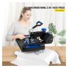 Hot Press Heat Press Machine 12 X 15 Inch 5 in 1 Heat Press Sublimation Machine Automatic 360 Rotation Swing Away Dual-Tube Heating Thermal Printer (Color : Color A) (Colo view 3
