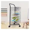 16-Tier Functional Art Drying Rack for Classroom,Rolling Storage Cart,16 Removable Shelves,Organizer for Drawings and Canvases view 1
