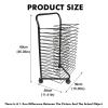 16-Tier Functional Art Drying Rack for Classroom,Rolling Storage Cart,16 Removable Shelves,Organizer for Drawings and Canvases view 2