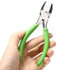 A1DFDFGOQSFG Pliers Tools Pliers Flat Nose Pliers 5.3" Flat Nose Pliers with Plastic Jaw White Carbon Steel Heavy Duty view 2