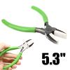 A1DFDFGOQSFG Pliers Tools Pliers Flat Nose Pliers 5.3" Flat Nose Pliers with Plastic Jaw White Carbon Steel Heavy Duty view 3