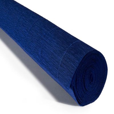 Cartotecnica Rossi 140g 10 Inch Wide 8.2ft Long Italian Crepe Paper Rollfor Wedding Ceremony Various Large Festivals Decoration (Midnight Blue955)