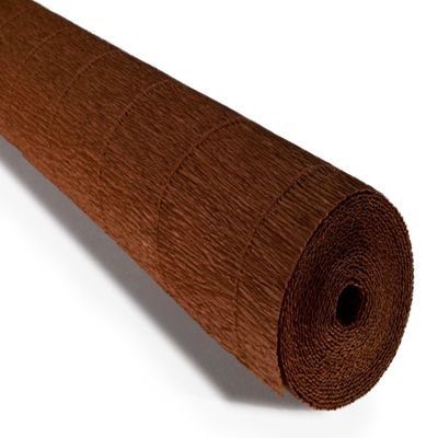 Cartotecnica Rossi 140g 10 Inch Wide 8.2ft Long Italian Crepe Paper Rollfor Wedding Ceremony Various Large Festivals Decoration ('Testa di Moro' Dark Brown968)