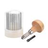 Omabeta Bead Grain Tool, premium metal beaders with concave polished tips for jewelry setting, Diamond Bead Grain Tool, for setting diamonds and stones, silver, 23-piece set view 1
