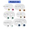 ZUDILYO 6 Sizes for Doll Eyes Mold for Doll Heavy Pupil Eye Eyeball Dome Silicone Mold view 2
