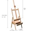 Easel Drawer Easel Solid Wood Sketch Oil Paint Easel Wooden Oil Painting Box Floor Beech Folding Easel Display Stand Table Easel view 2