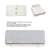 AMAKO 6 Hole Paper Puncher Adjustable Center Spacing 10 Sheet Capacity Gray Loose Leaf Paper Punch with Positioning Ruler for A4 A5 B5 A6 A7 Paper Sizes view 2