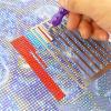 2 Pcs Stainless Steel Diamond Painting Ruler for Square and Round Drill, Diamond Art Club Accessories Diamonds Straightening Tool (Mashup, Small Size) view 4
