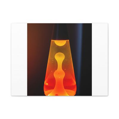 Color Degrade of Lava Lamps Matte Canvas Wall Art 24 * 18 Inch Made in USA