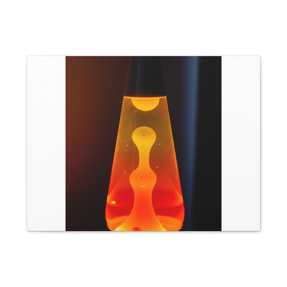 Color Degrade of Lava Lamps Matte Canvas Wall Art 24 * 18 Inch Made in USA
