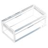 100 pack of Clear Acrylic Gem Display Jars 2" x 1" x 6/8" Sturdy Rectangular Gemstone Containers for Jewelry, Beads, Crystals Pack of 100 view 1