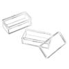 100 pack of Clear Acrylic Gem Display Jars 2" x 1" x 6/8" Sturdy Rectangular Gemstone Containers for Jewelry, Beads, Crystals Pack of 100 view 4