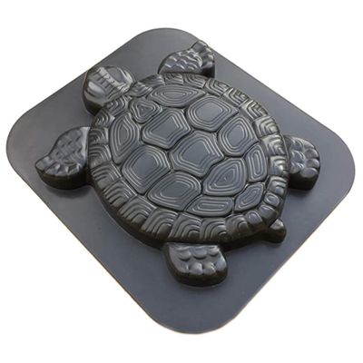 ESiiFuu Concrete Molds DIY Unique Turtle Shape Stepping Stone Molds Reusable Personalized Garden Decor Tortoise Pavement Mold for Pathway Turtle Stepping Stones