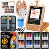 ARTALLY 66-Piece Acrylic Painting Kit with Desktop Easel,32 Colors Acrylic Paint Set(22ML), Paint Brush Set & Case, Brush Basin, Complete Art Supplies Painting Set for Adults, Artists, Beginners view 1