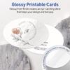 Avery Printable Oval Flat Cards, Sure Feed Technology, 4" x 6", Glossy White Cardstock, Print-to-The-Edge, Laser/Inkjet Printable, 100 Total, Great for Product Branding, Marketing, and More view 3